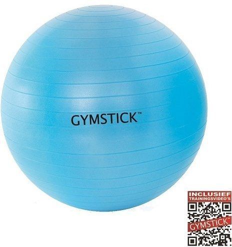 Gymstick - Active Fitnessbal - 75 cm - Anti-Slip - Inclusief Pomp en Oefeningenkaart