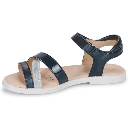 Geox - J SANDAL KARLY GIRL - Marine / Argenté