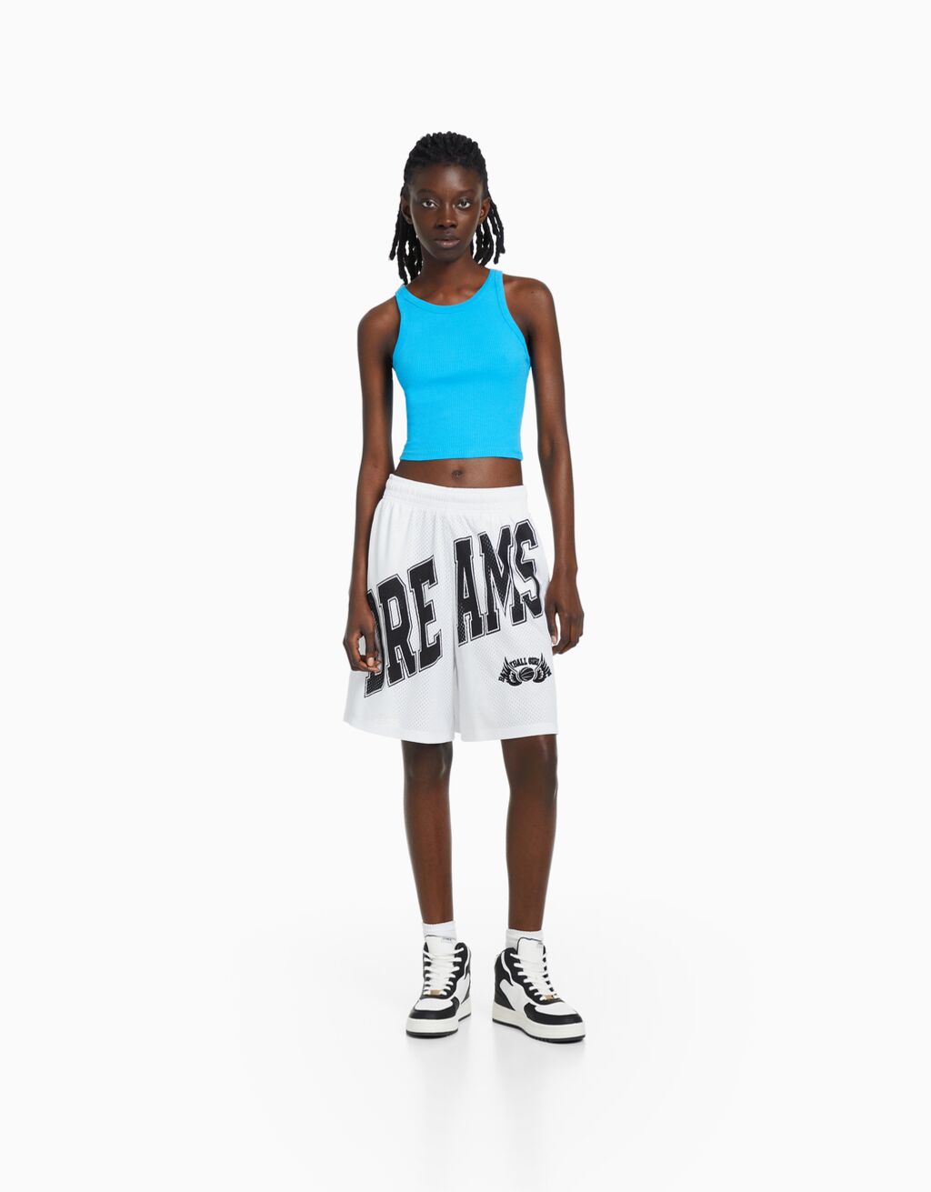 Bermuda de malha estampada