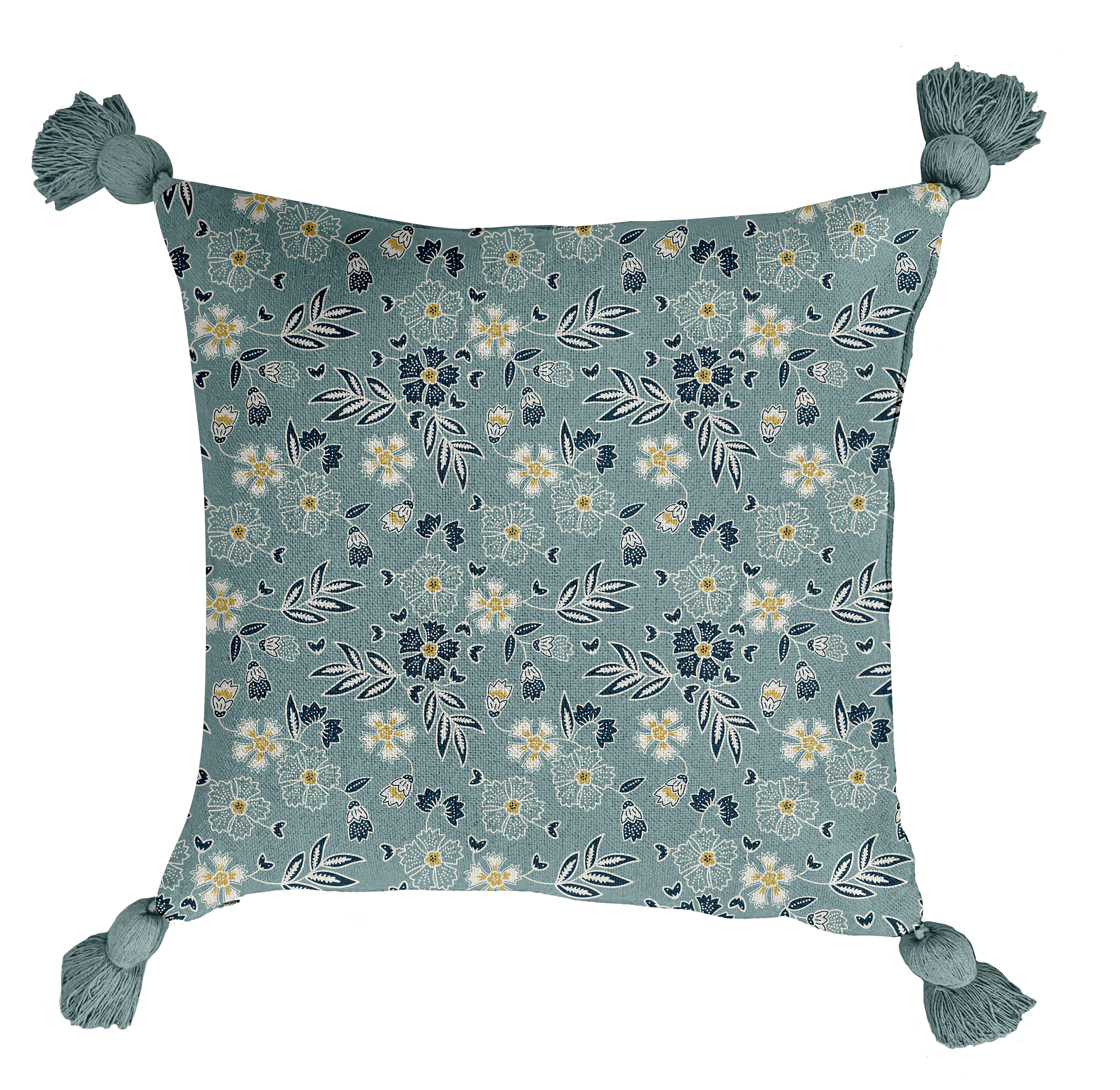 COUSSIN DEHOUSSABLE 40X40CM PONPOMS