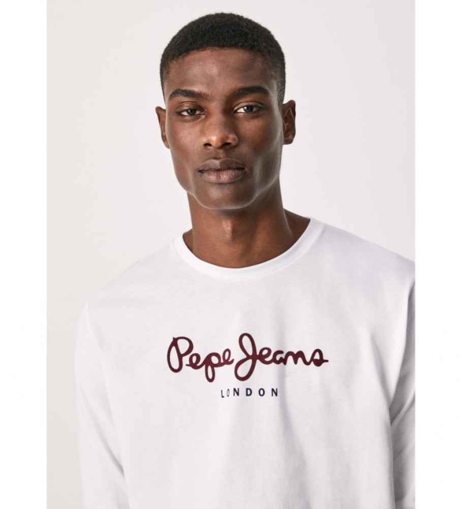 Camiseta Pepe Jeans Eggo Longa e Branca