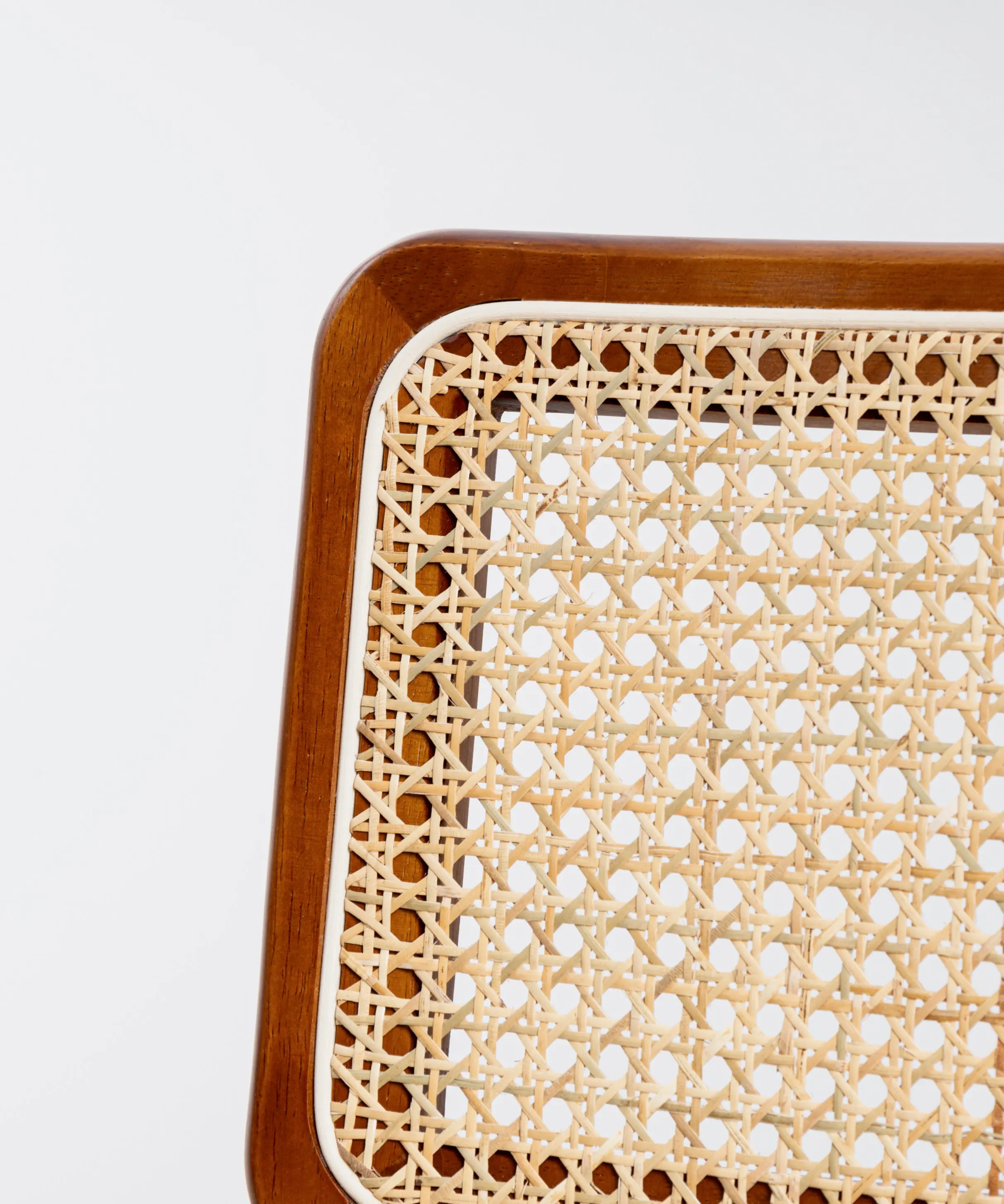 Silla de Comedor de Madera, Ratán y Metal Candy