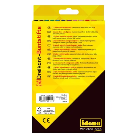 Idena Buntstifte Jumbo, 12er Packung