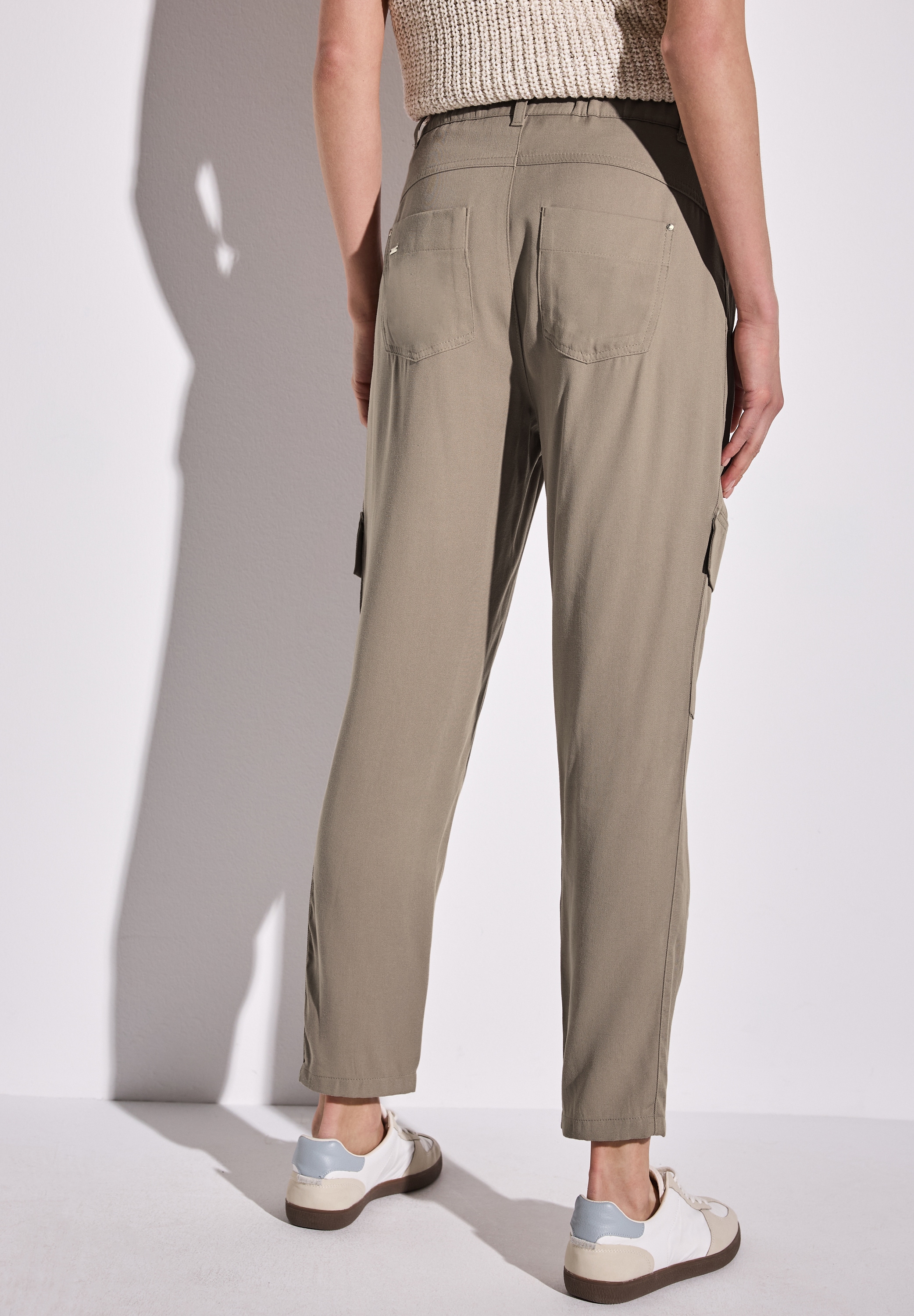 STREET ONE Paperbag-Hose  im Cargo-Look