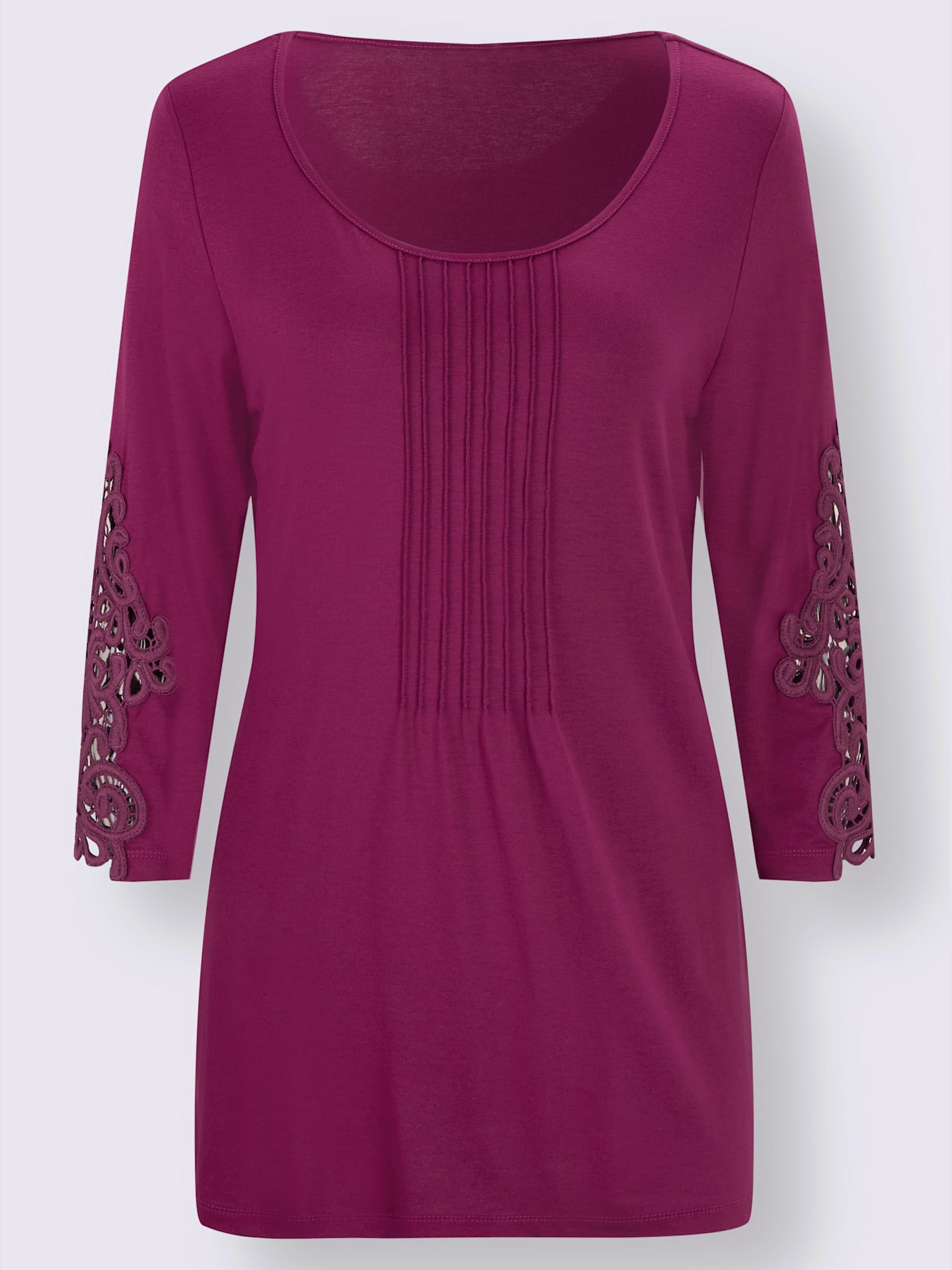 T-shirt à manches 3/4 viscose douce et fluide