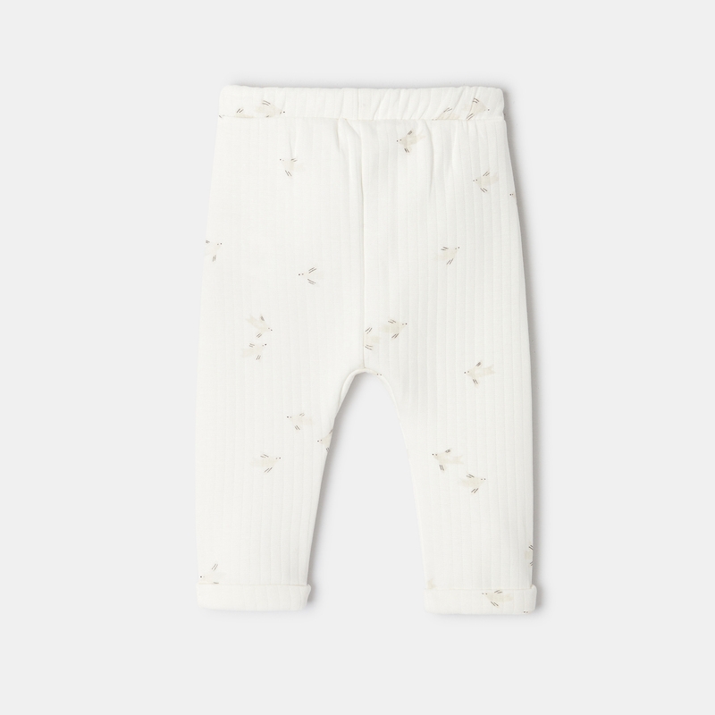 Pantalon matelassé imprimé beige naissance Absorba