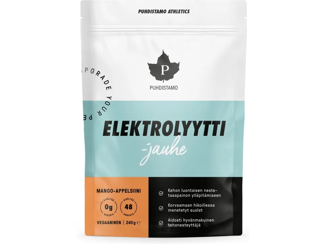 Pudhistamo Athletics Electrolyte powder Mango-Orange, 240 g