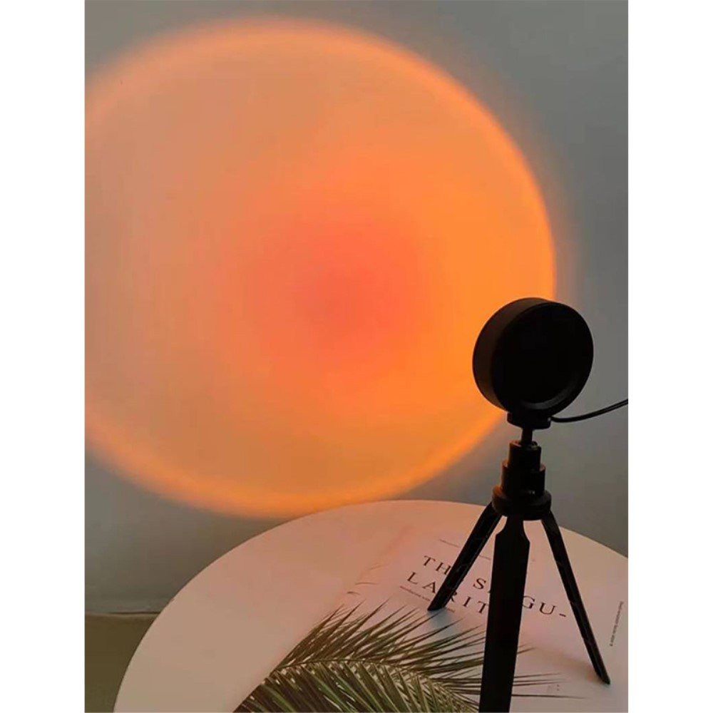 Sonnenuntergang Projektor Lampe USB Nachtlicht Sunset Deko Beleuchtung mit Tripod Stativ