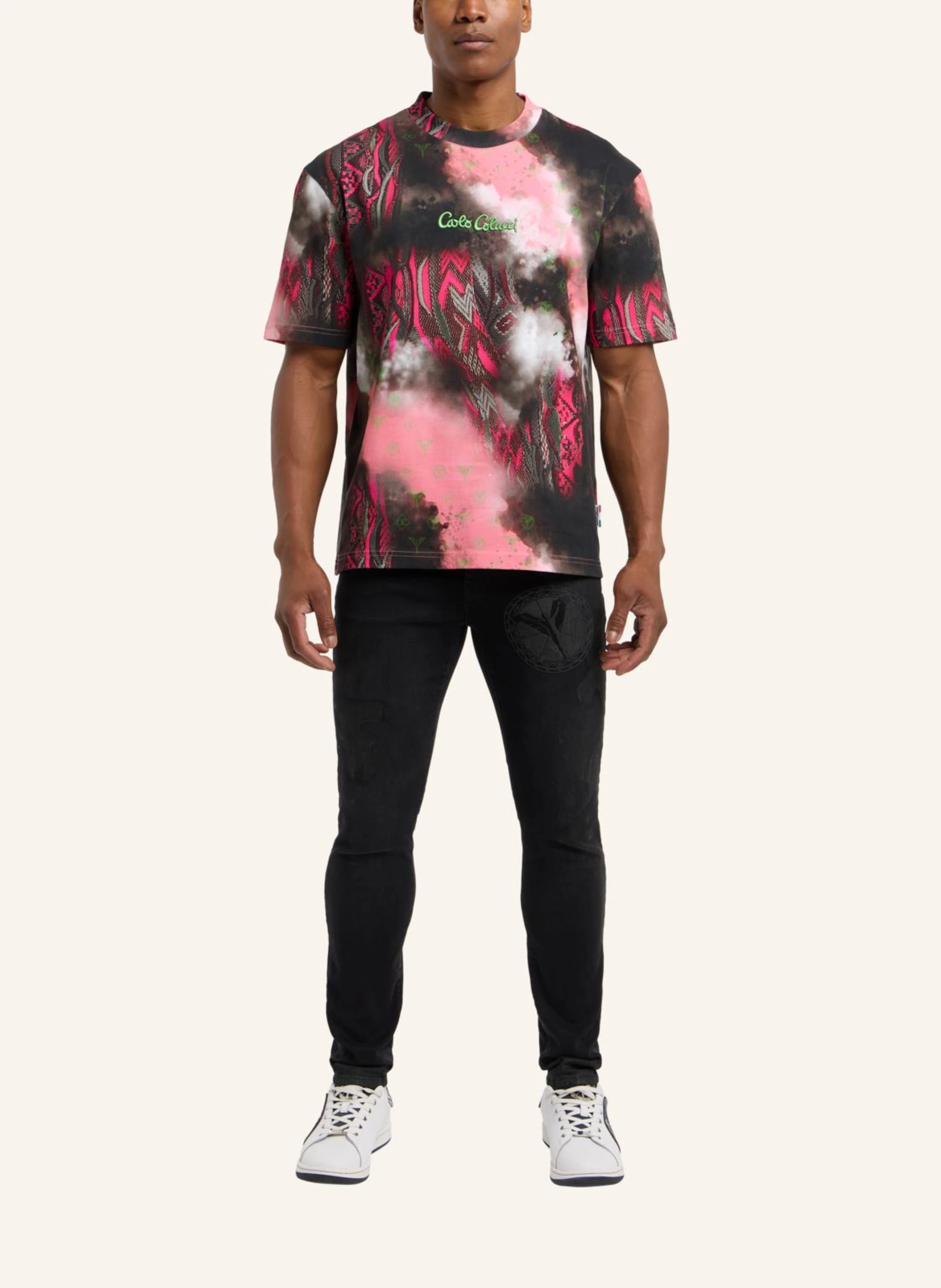 CARLO COLUCCI Oversize T-Shirt - Sprayed knit D'INEZO