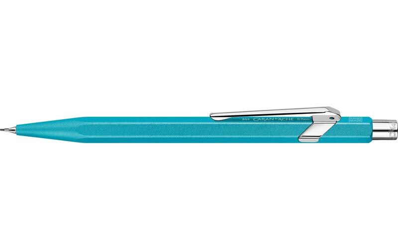Druckbleistift 844 Colormat-X 0.7 mm TürkisblauBleistift mit Metalletui
