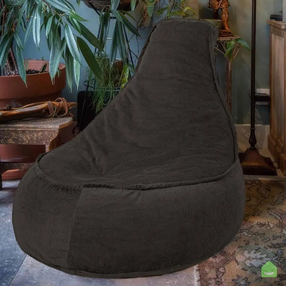 Parya Stoel Zitzak Ribstof - Zitzakfauteuil - Woonkamerzitzak - Poef