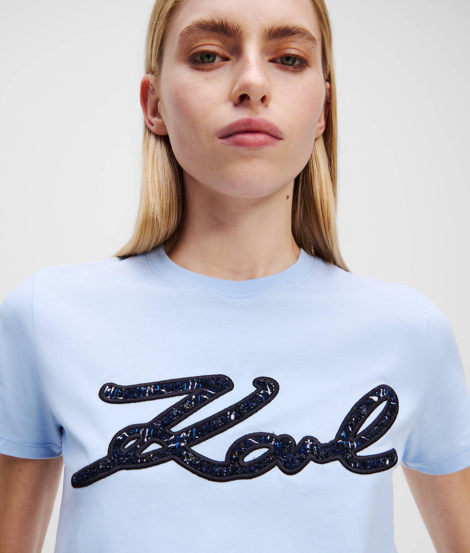 T-SHIRT EN BOUCLÉ KARL SIGNATURE
