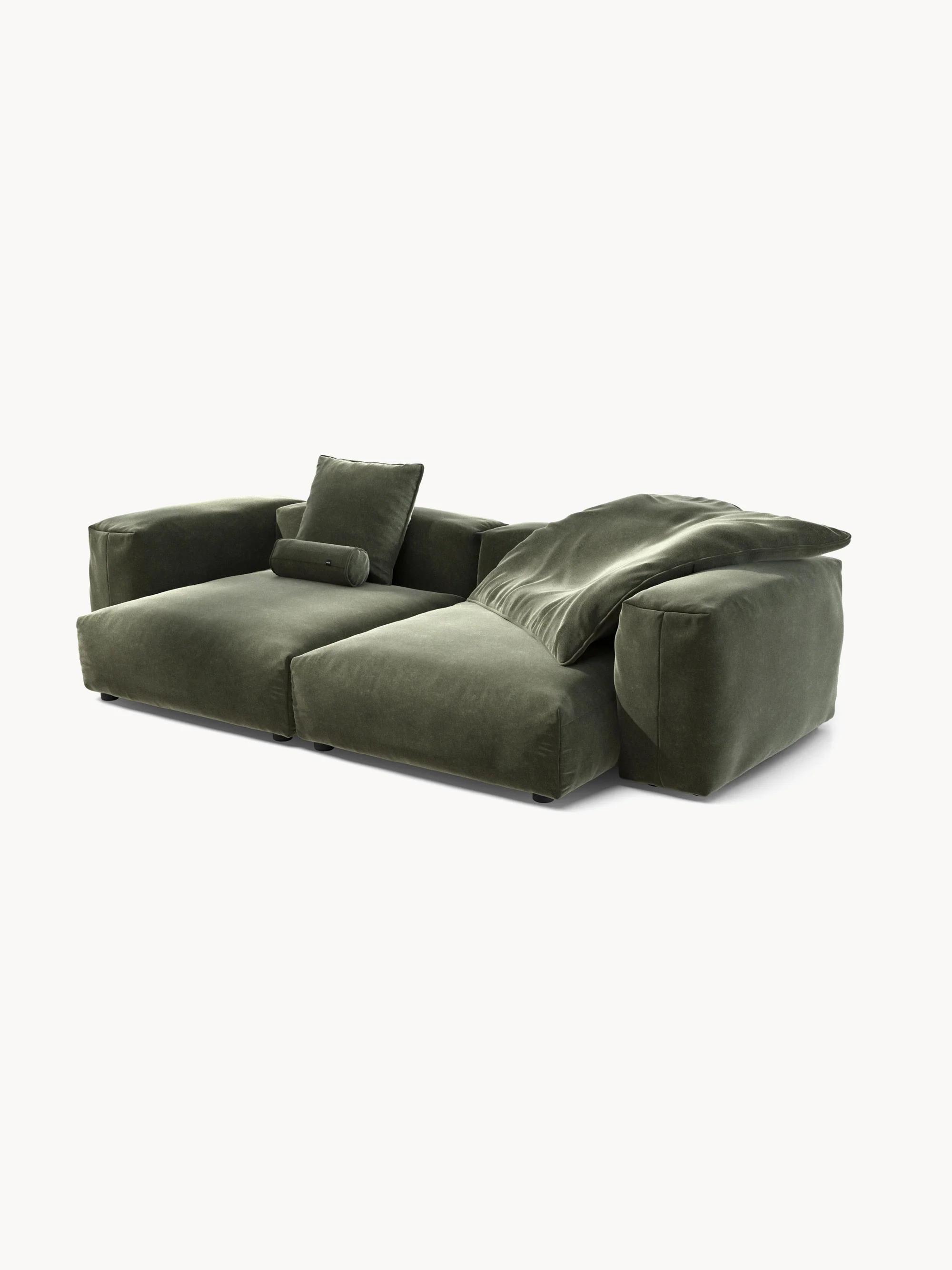 Modulaire bank Vetsak (3-zits) van fluweel