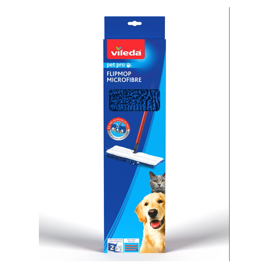 Esfregão de limpeza Vileda Pet Pro Flip Mop para cães