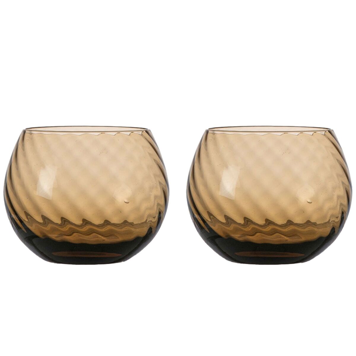 Opacity drikkeglass 22 cl 2-pakning, brun