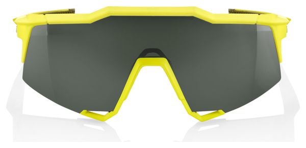 Lunettes 100% Speedcraft Soft Tact Jaune / Gris / Verres Vert