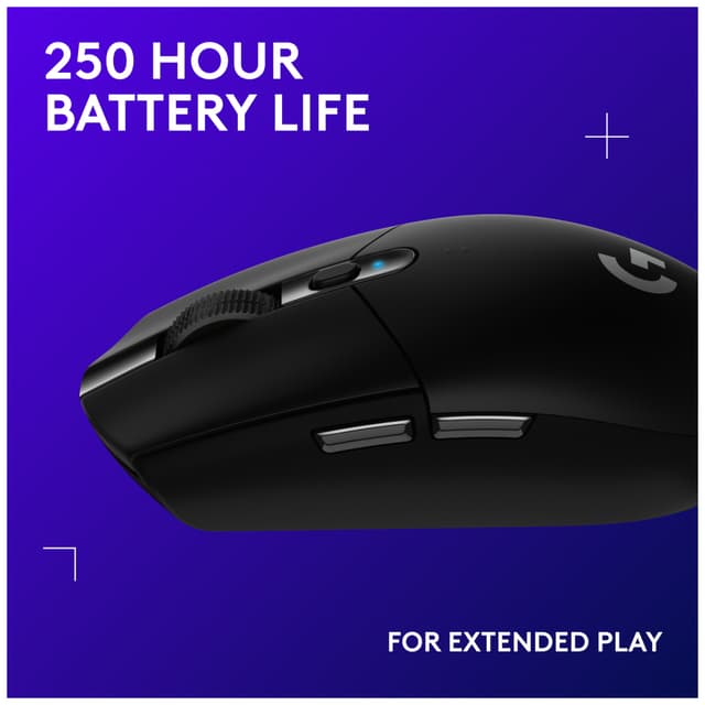 Logitech G305 trådløs gaming mus (sort)