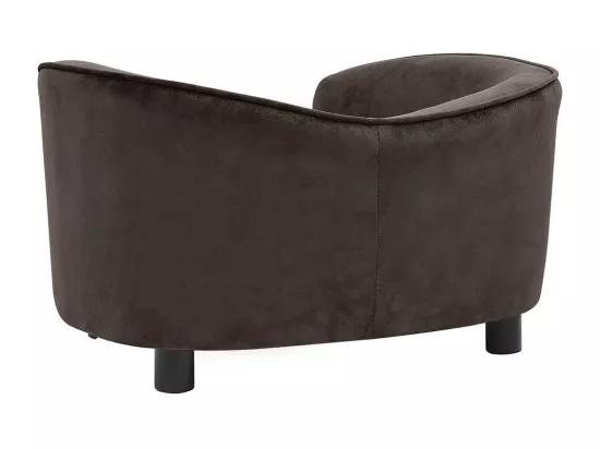 Canapé pour chien Marron 69x49x40 cm Peluche
