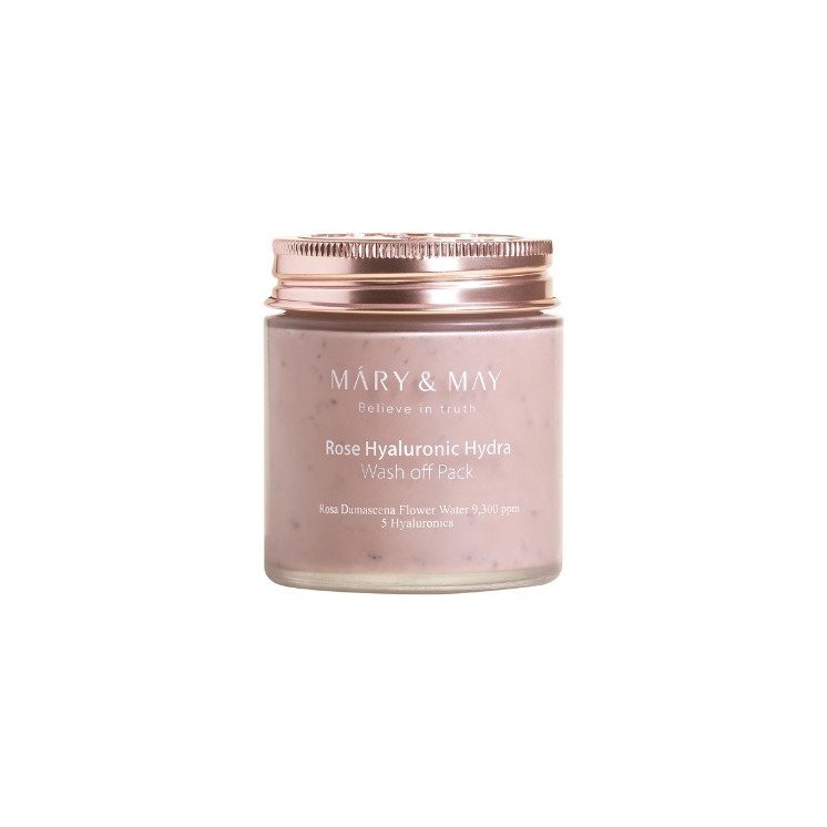 Mary&May Rose Hyaluronic Hydra Wash off Pack Feuchtigkeitsmaske mit Ton 125 g