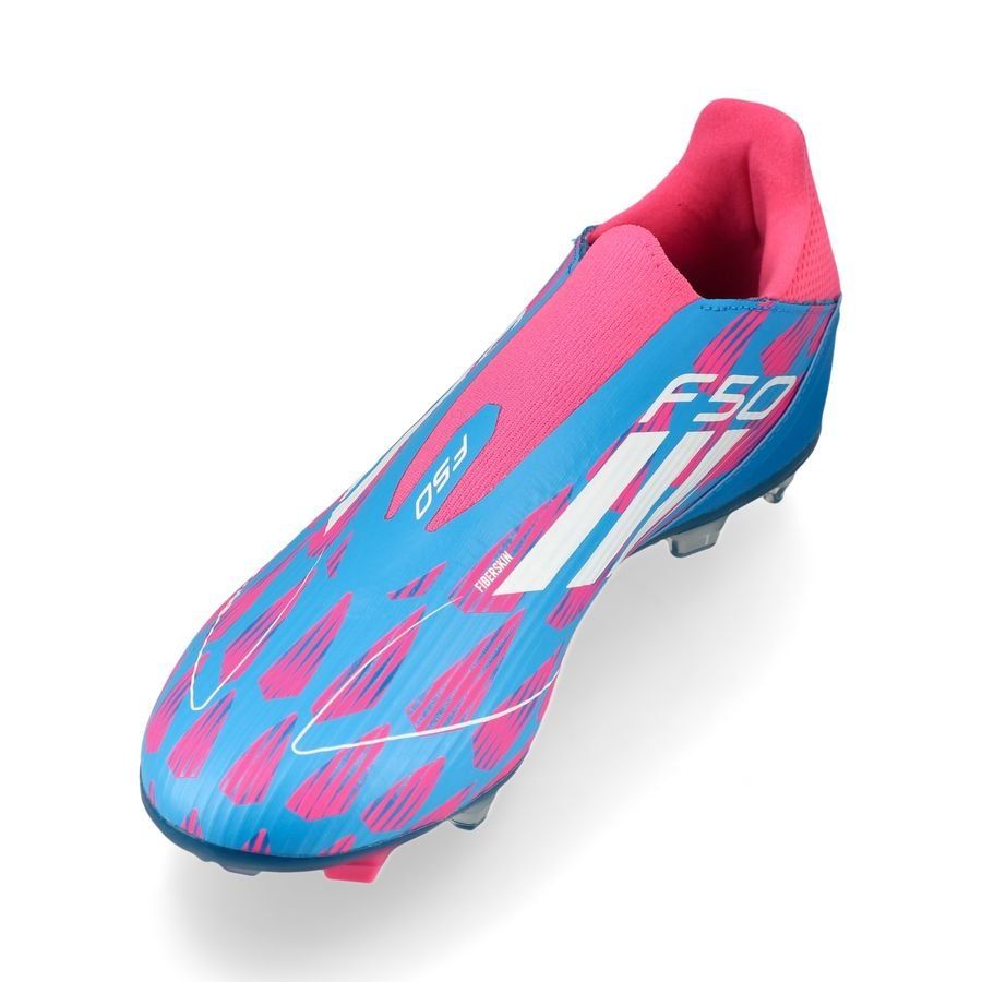 adidas F50 League Laceless FG/AG Reemergence - Bleu/Blanc/Rose