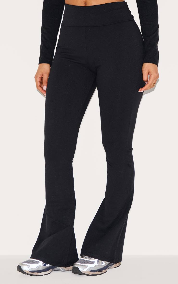 Noir Pantalon Taille Basse Sculptant Petite Taille