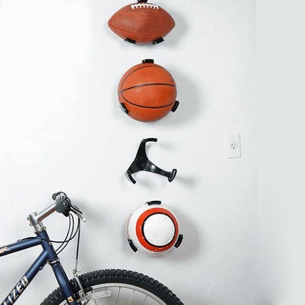 Veggholder for ball - sort - plast