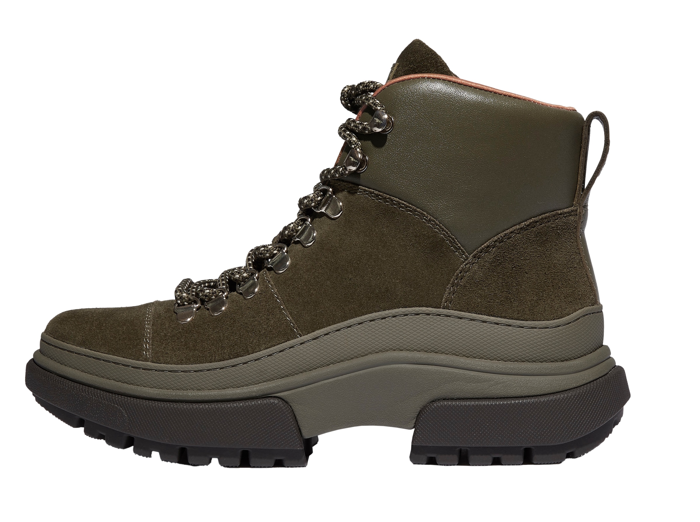 Fitflop Schnürboots »WYLDER SUEDE HIKER-LACE BOOTS«  Trekking Boots, Schnürstiefel mit robuster Plateausohle