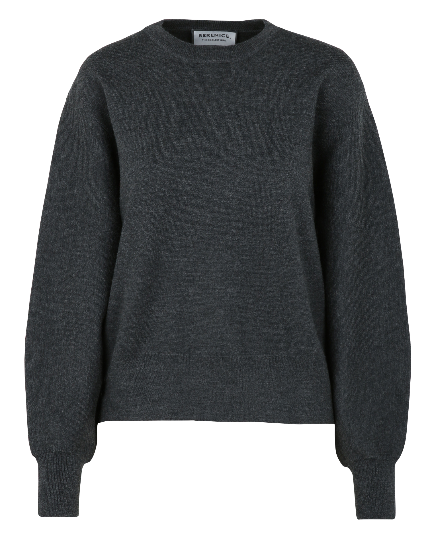 AIMERIC - Pull col rond en laine | Noir