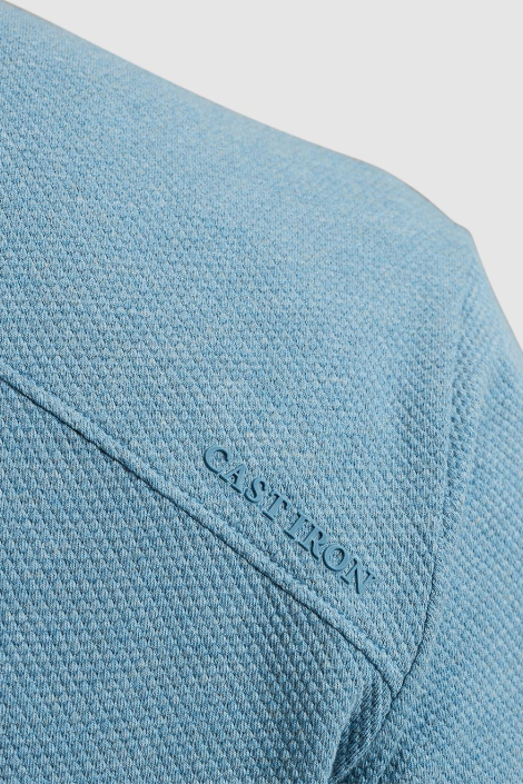 Cast Iron blauwe heren polo