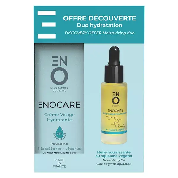 Duo de Creme Facial e Óleo Facial Nutritivo Codexial ENOCARE da Eno Laboratoire