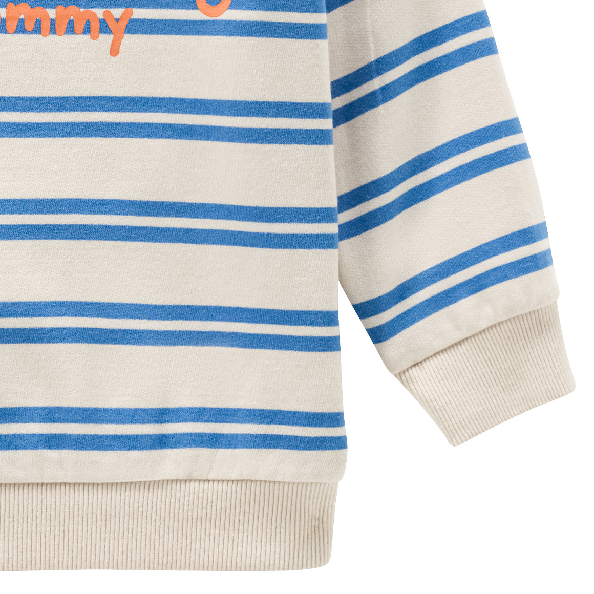 Topomini Baby Sweatshirt mit Spruch beige