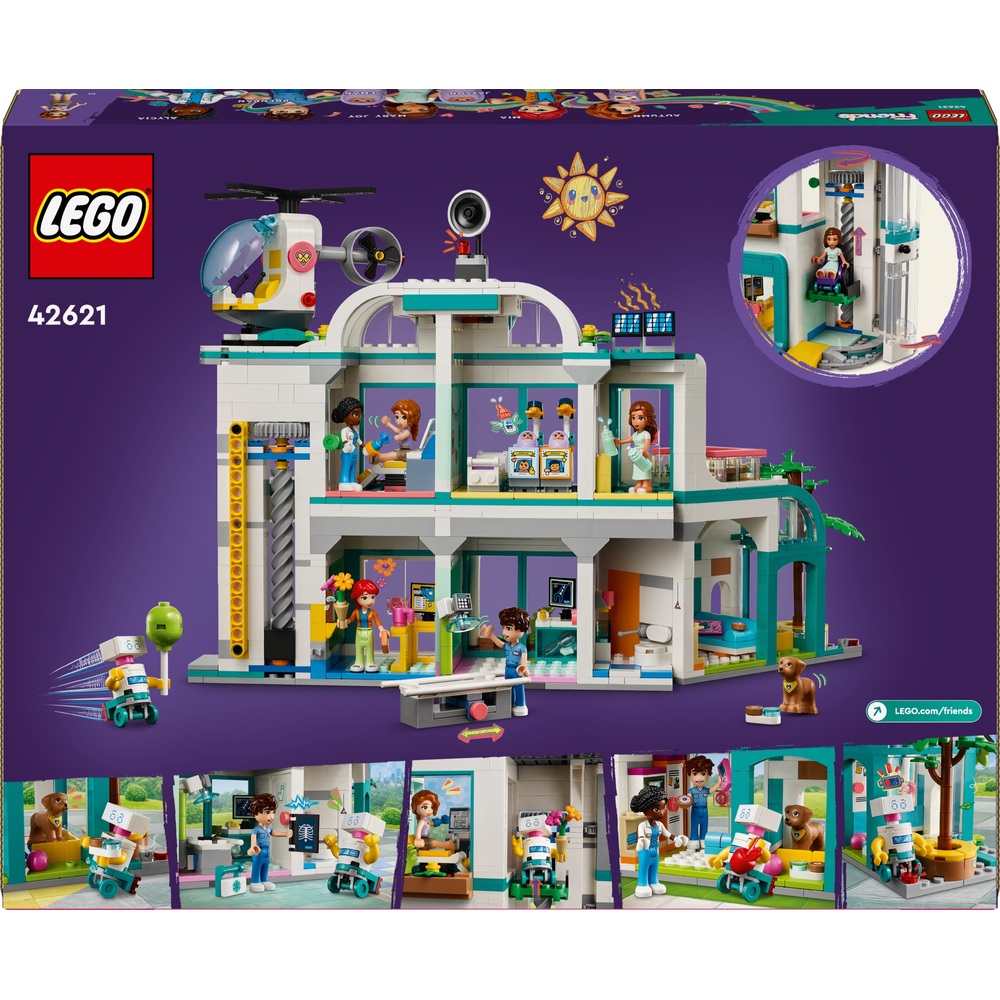 LEGO Friends 42621 Heartlake City Krankenhaus und Hubschrauber Bauset