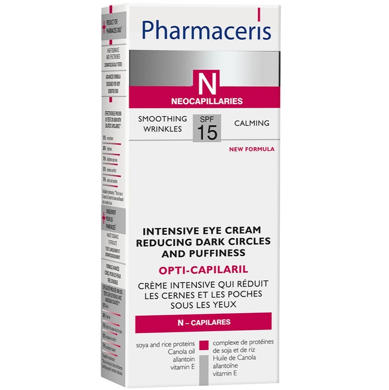 Pharmaceris N Opti-Capilaril Intensive Eye Cream For Dark Circles SPF 15 - 15 ml