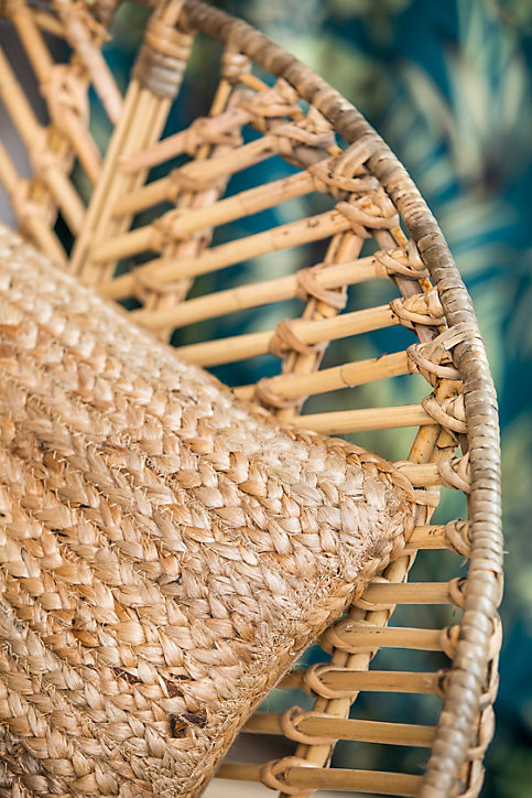 Coussin jute naturel Deco&Co L.50 x l.30 cm