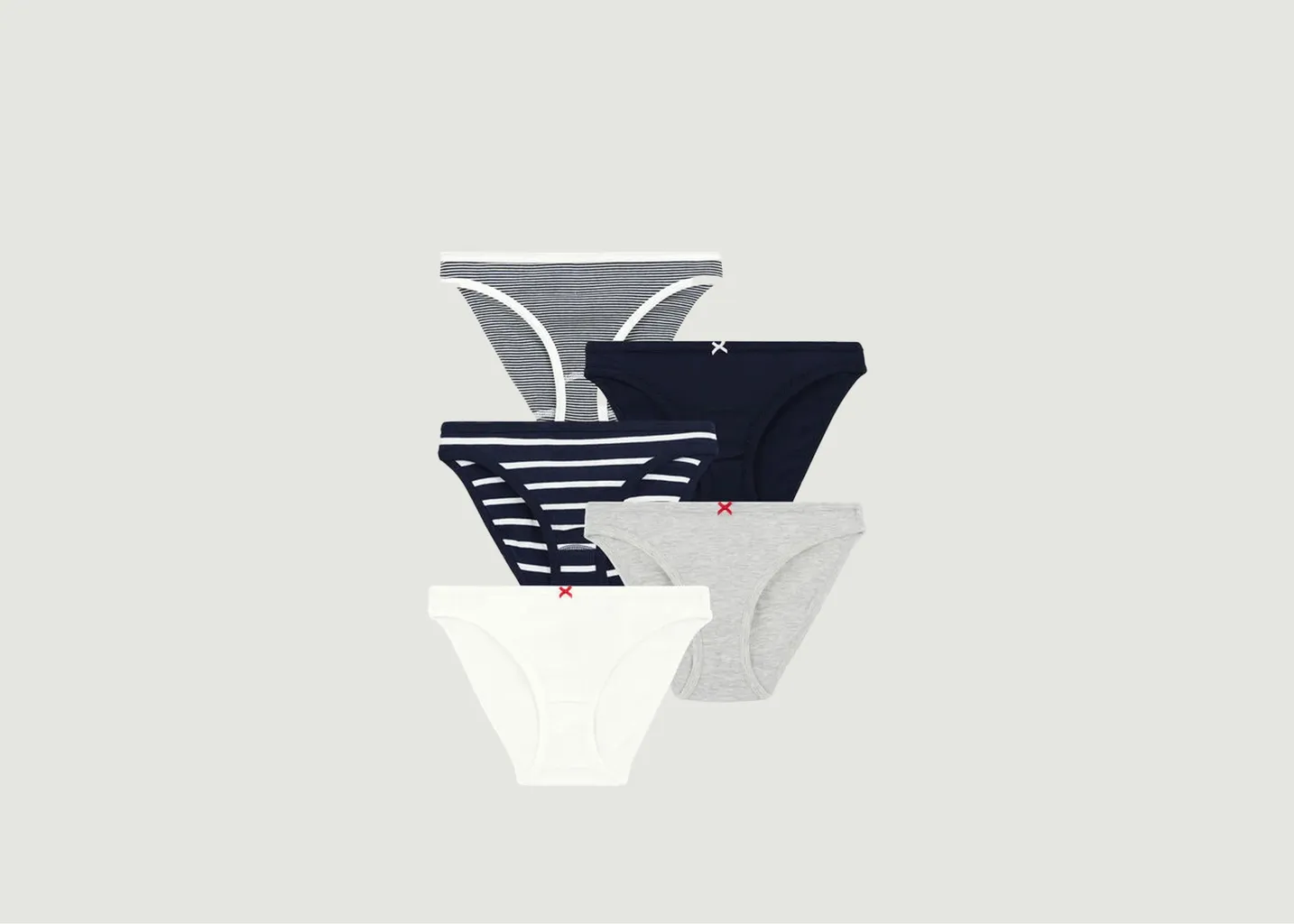 Lot de 5 culottes Petit Bateau