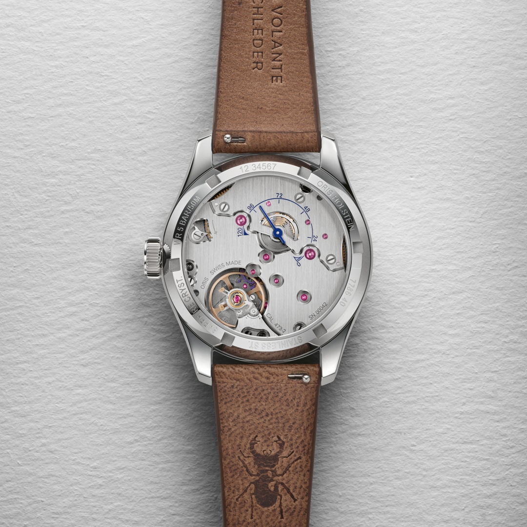 Oris Big Crown Pointer Date Calibre 473 Hellblau auf Lederband