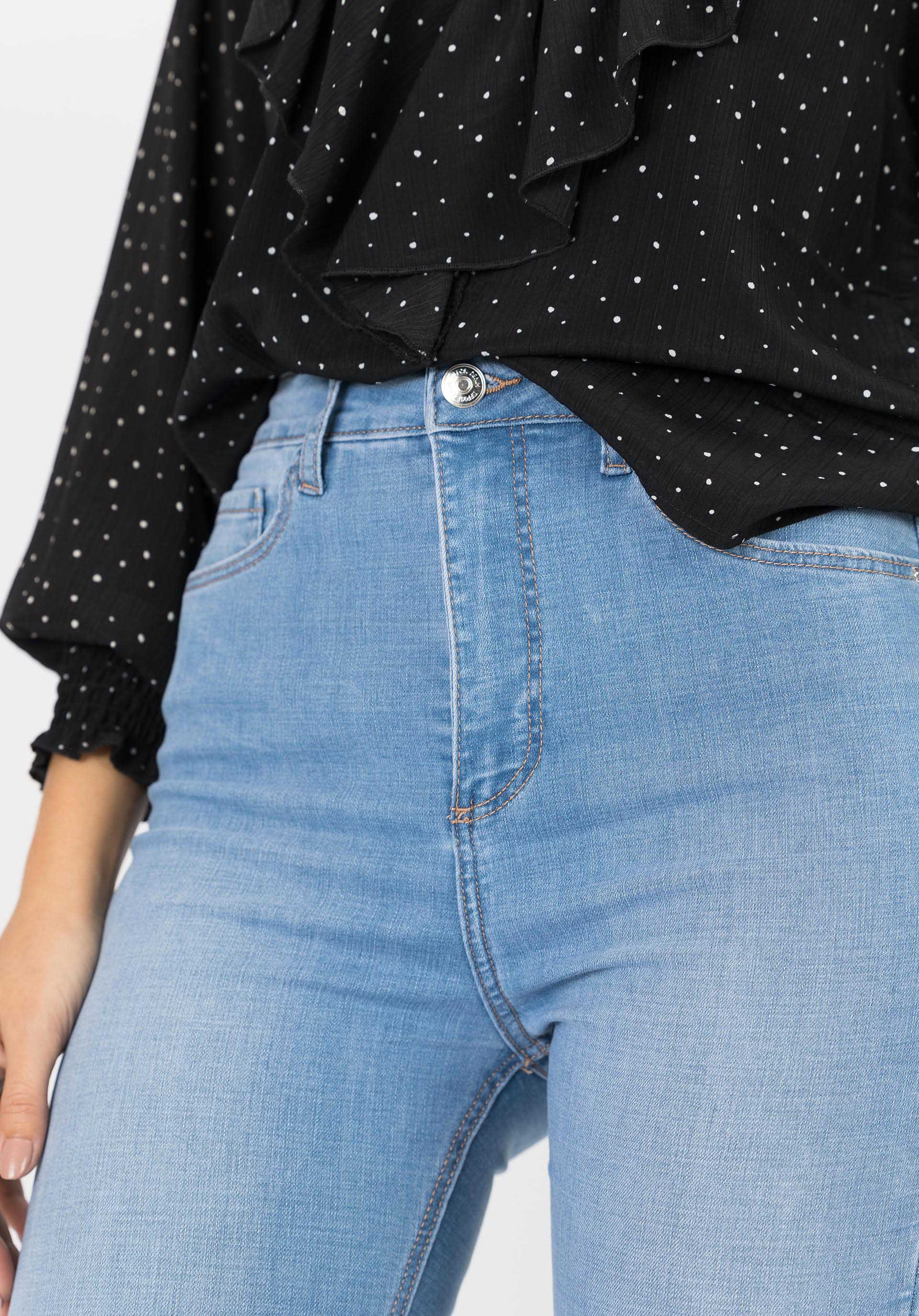 Jeans Jessie Skinny Cintura Alta