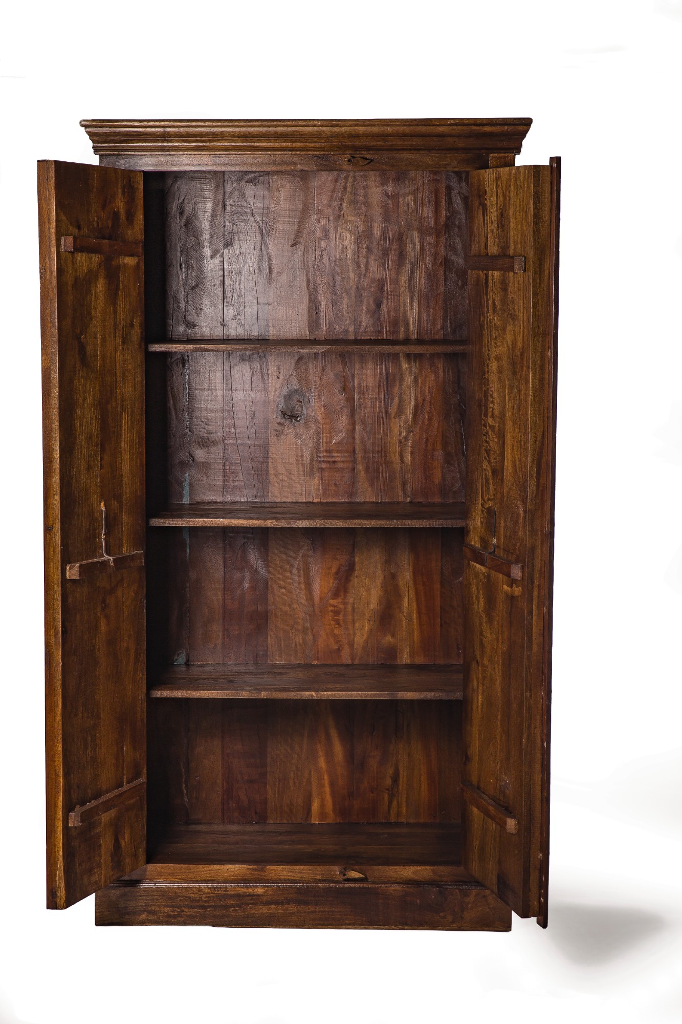 Schrank 'Cumbria' aus recyceltem Holz, L 103 cm, B 45 cm, H 188 cm von fischer's lagerhaus