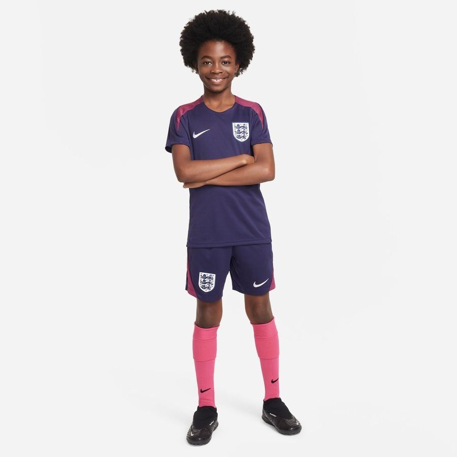 Angleterre T-shirt d'Entraînement Dri-FIT Strike - Purple Ink/Violet/Blanc Enfant