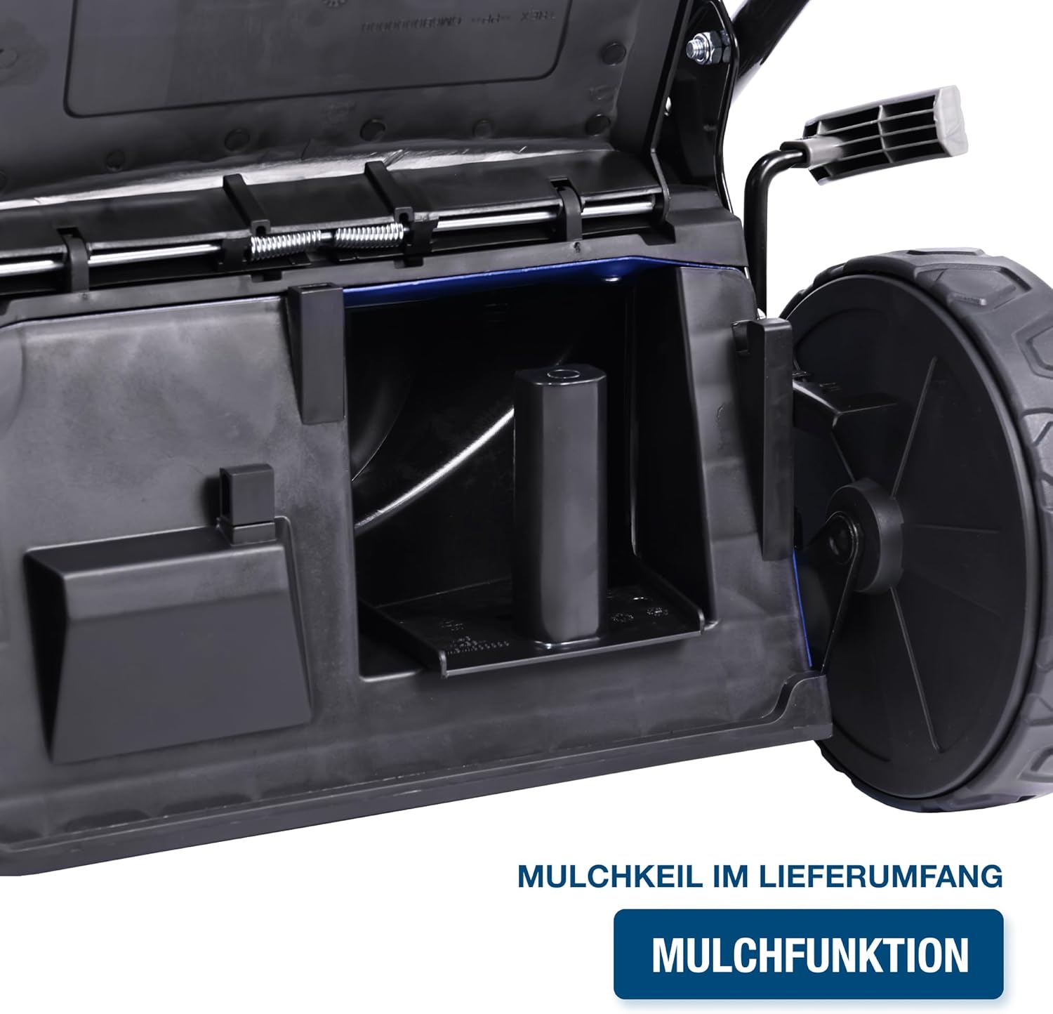 HYUNDAI Benzin Rasenmäher LM4622G, Radantrieb, Mulchfunktion, starker 3.9PS Motor mit 170cc, 46 cm Schnittbreite, 65L Korb, Benzinmäher, Mulcher