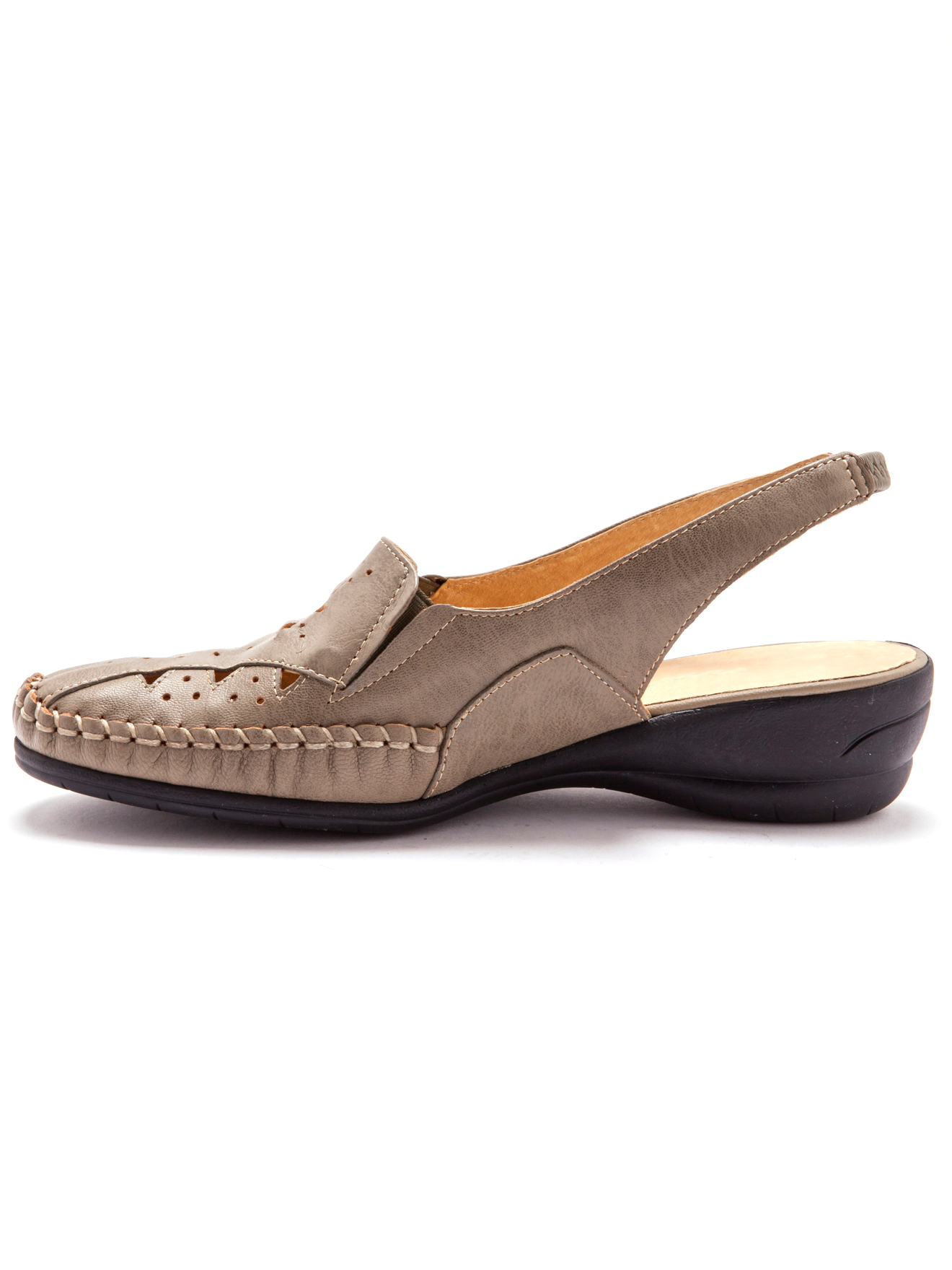 Sandales ajourées talon 4cm