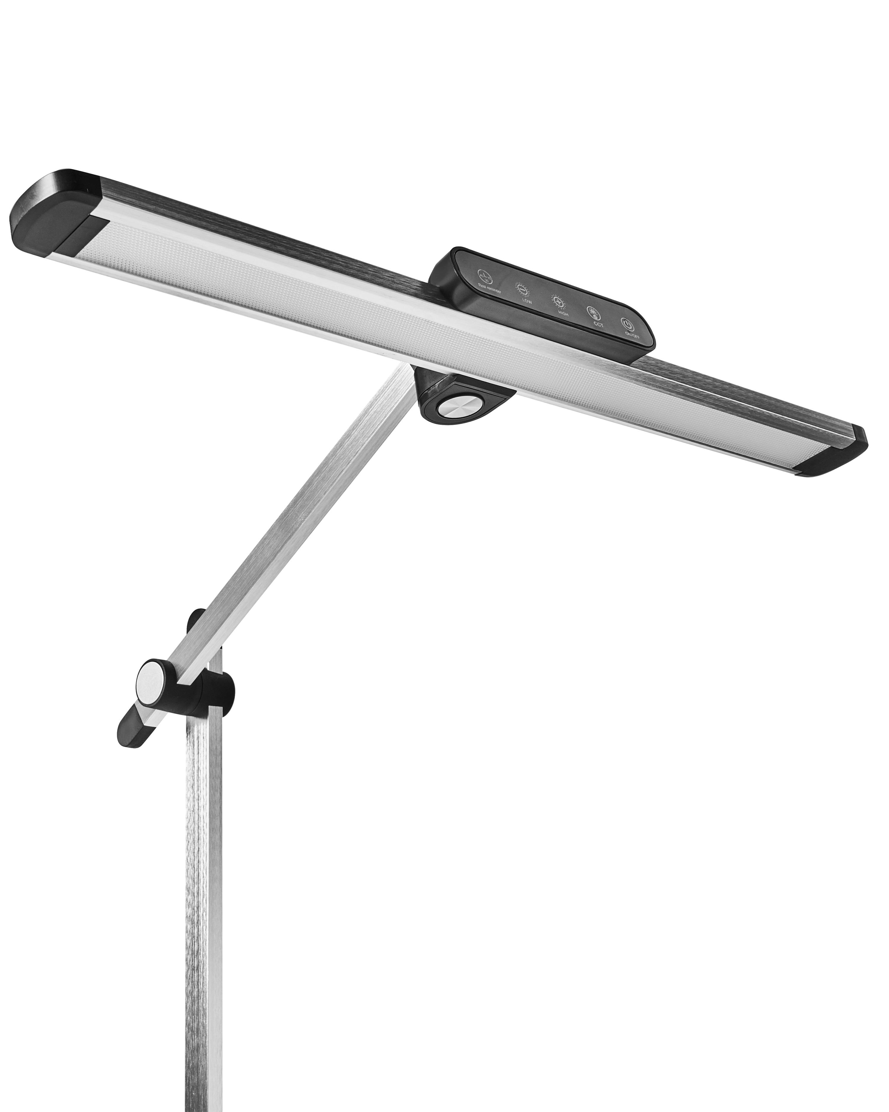 LED bureaulamp SERPENS met dimmer Zilver