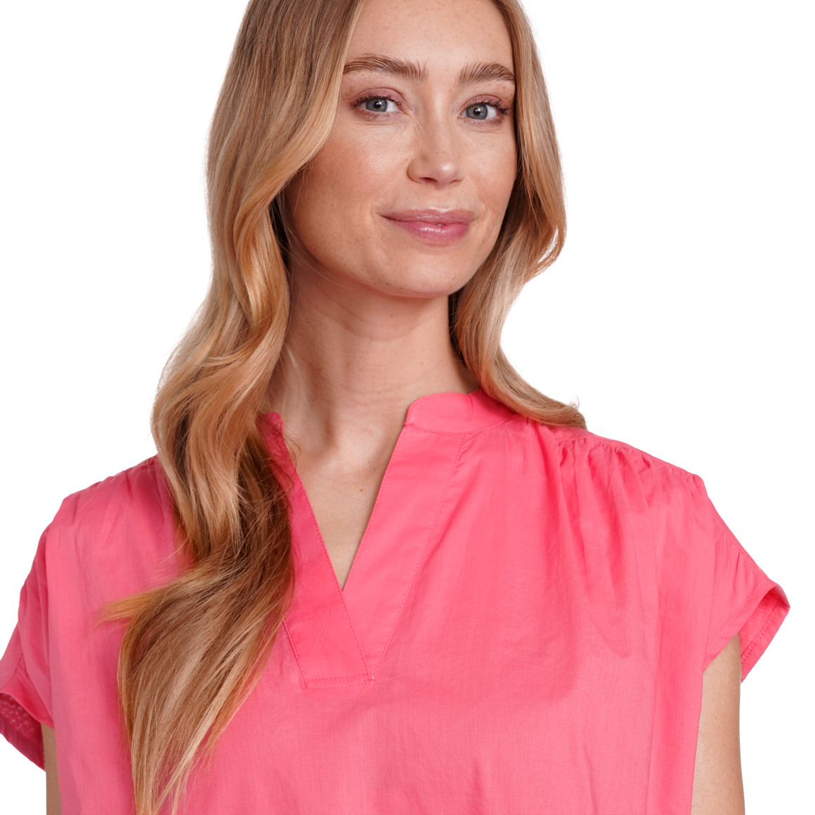 Jonas Nielsen Damen Bluse aus Bio-Baumwolle pink