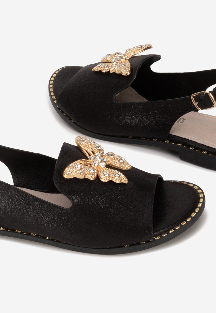 Sandales femme noires Alesida