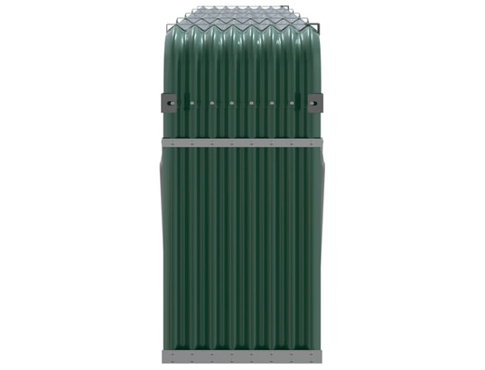 VIDAXL - Sac à outils Porte-bûches vert 300x45x100 cm acier galvanisé
