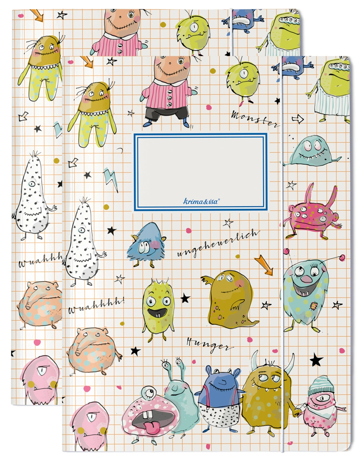 Sammelmappe MONSTER A4 2er-Set
