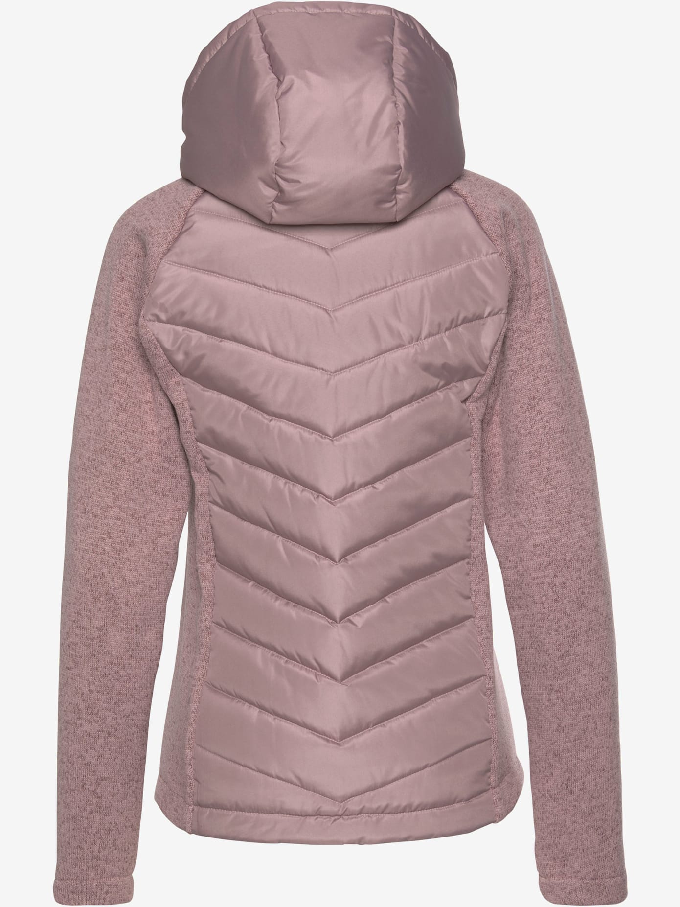 Doudoune veste matelassée en tricot polaire doux aux manches