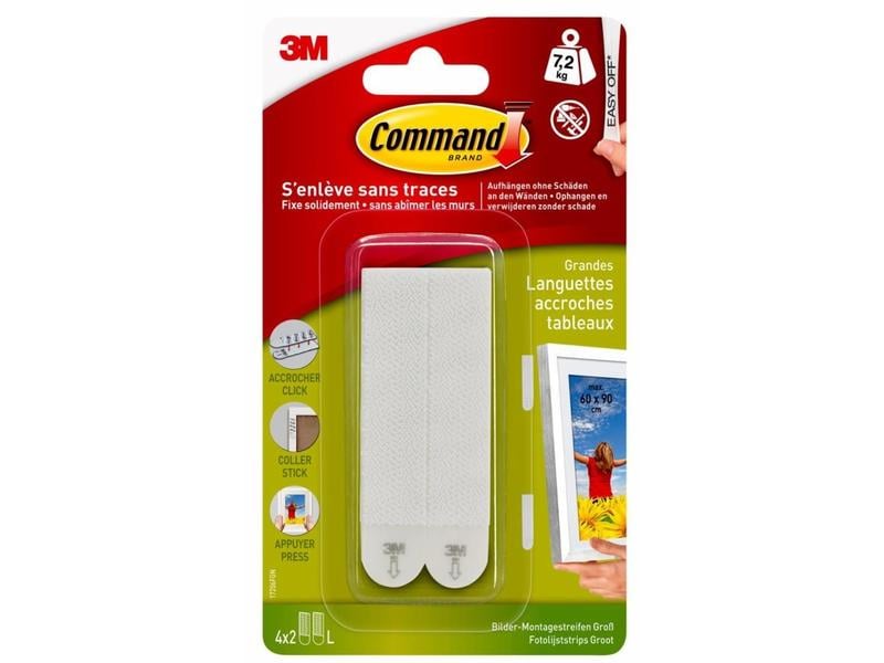 Command Klebestrip 7.2 kg, Weiss Bilder-Montage L Vorteilspack