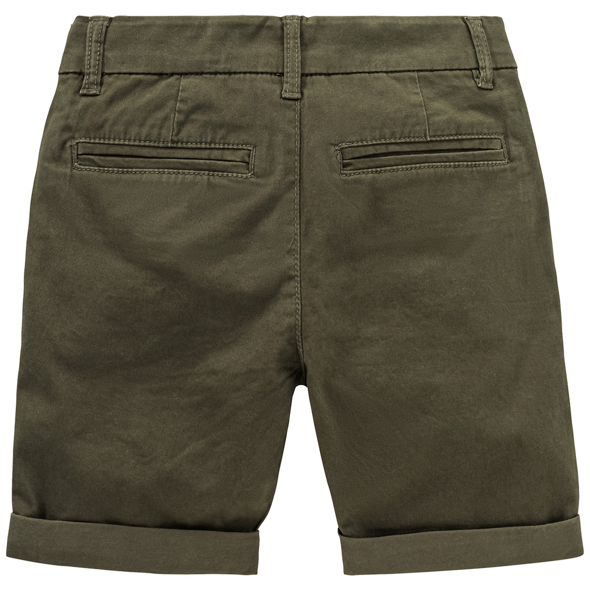 Jonas Nielsen Jungen Bermuda-Shorts in Unifarben oliv