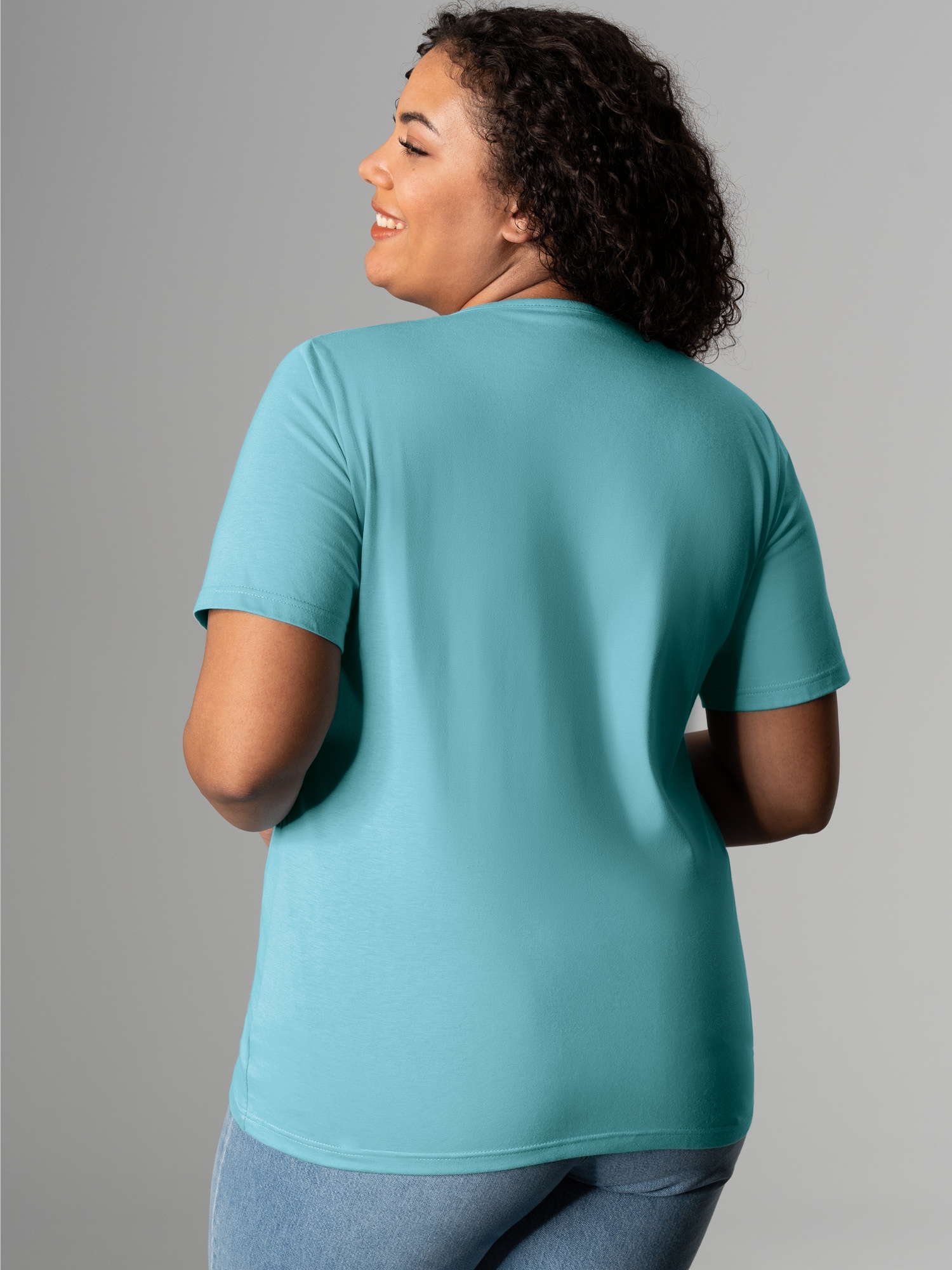 T-Shirt aus Biobaumwolle Mint-C2C